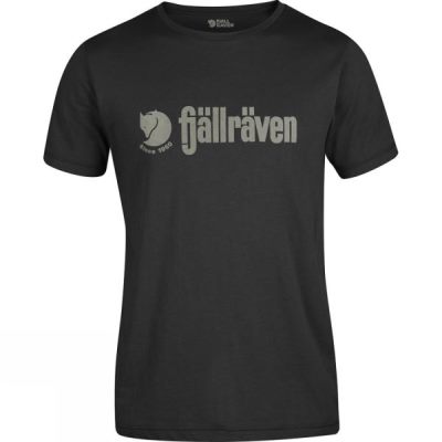 Fjallraven Retro - Férfi Póló - Fekete (Magyarország QCG875069)